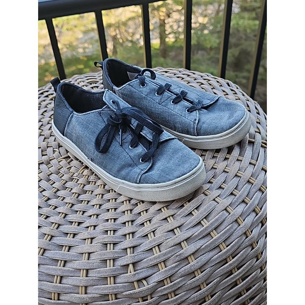 Toms denim girls shoes youth size 4Y EU 36 UK3